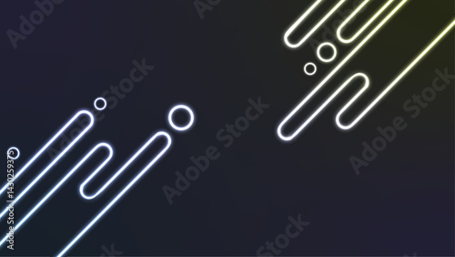Geometric Neon Gradient Futuristic Background