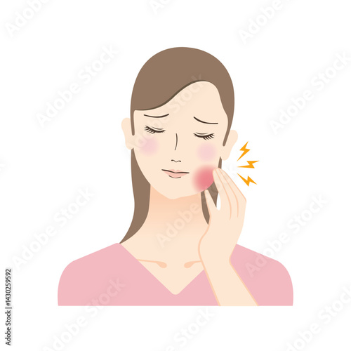 歯が痛む女性