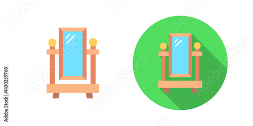 Floor Mirror Vector Icon
