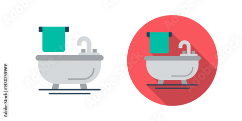 Bathtub Vector Icon