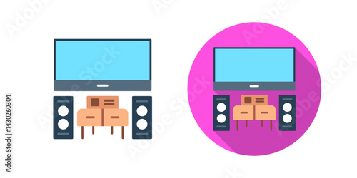 Home Theater Vector Icon
