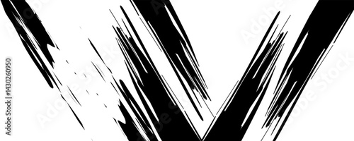 Black and with abstract grunge background with halftone style. vector ilustration