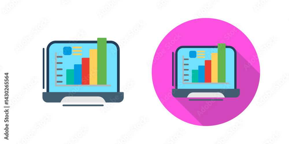 Obraz premium Laptop Vector Icon