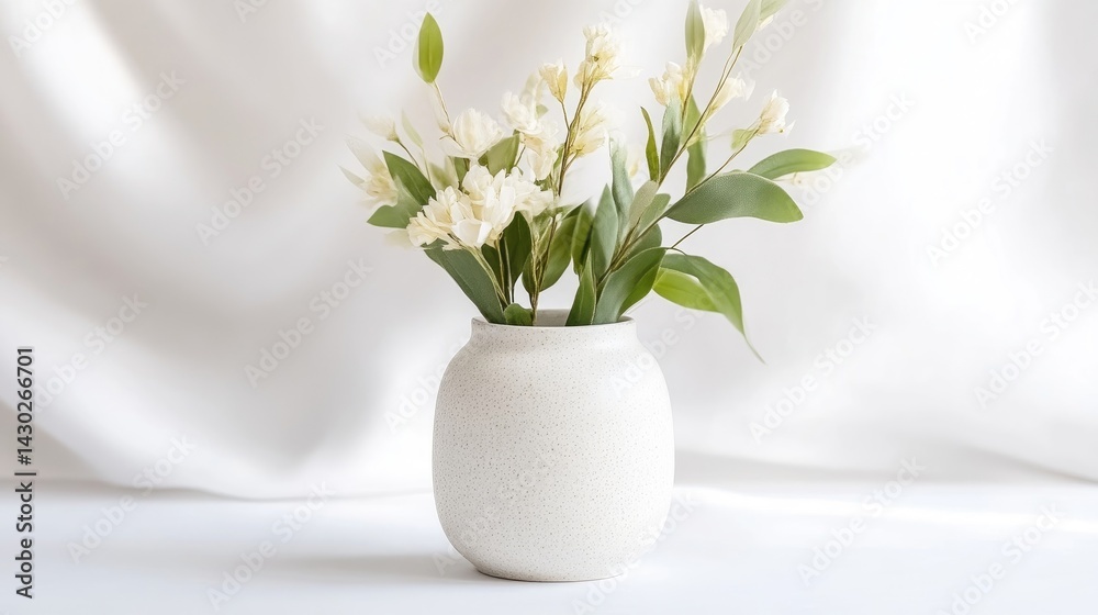 custom made wallpaper toronto digitalDelicate white flowers in a textured vase.  Soft, elegant arrangement