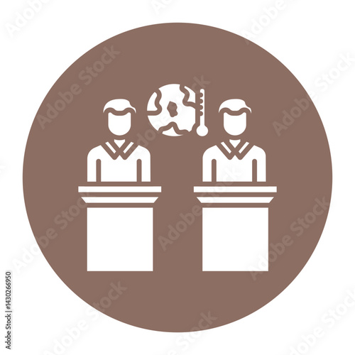 Global Warming Debate Icon