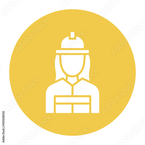 Firefighter Female Icon