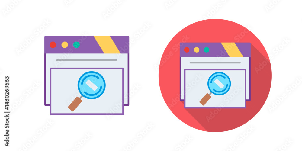 Magnifying Glass Vector Icon Magnifying Glass Vector Icon