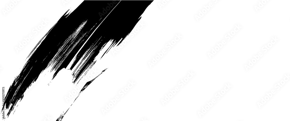 Vector new style abstract brushstroke paint dirt banner, watercolor design