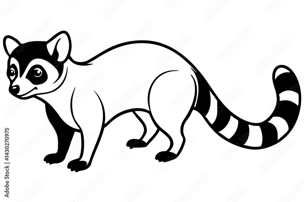 Fototapeta premium Ringtail Elegance