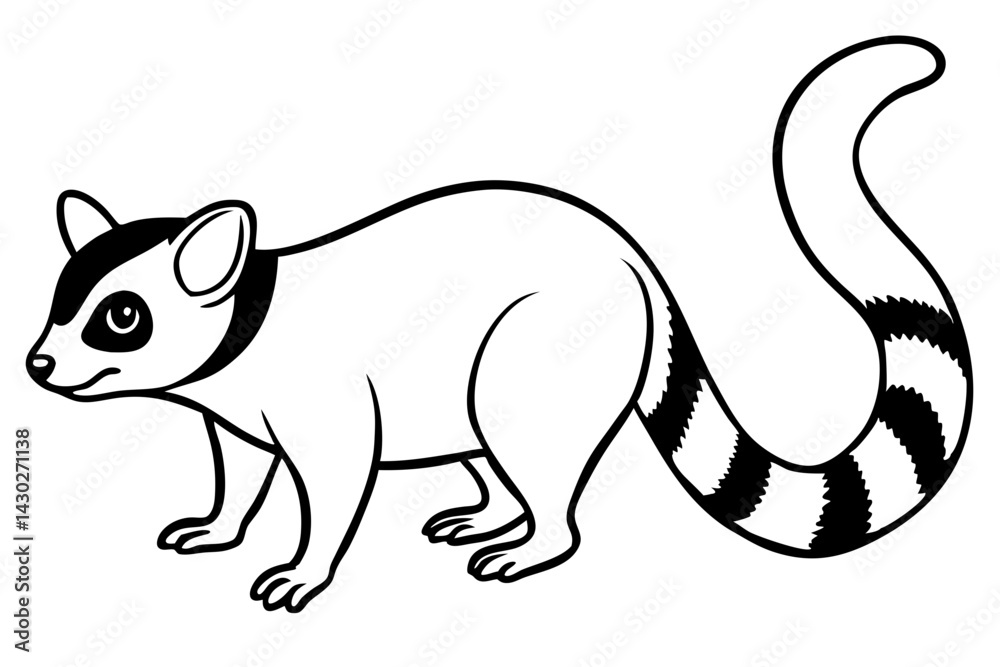 Obraz premium Ringtail Elegance