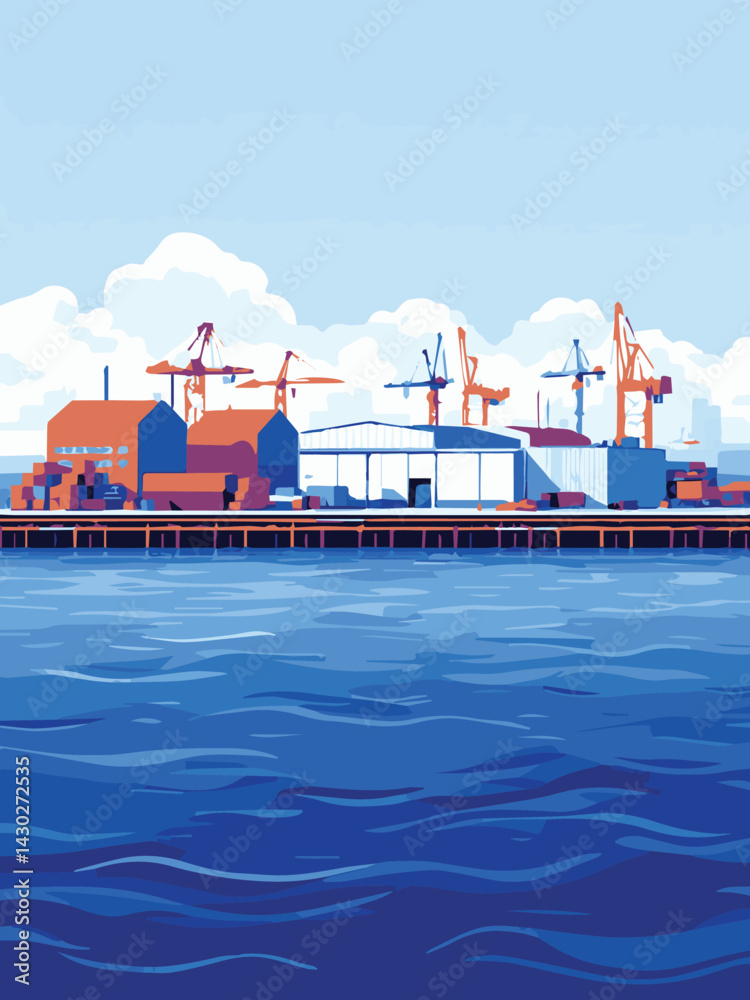 cargo ship in the port