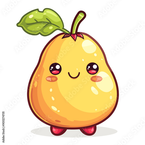 Cartoon fruits and vegetables characters, vector illustration, eps10