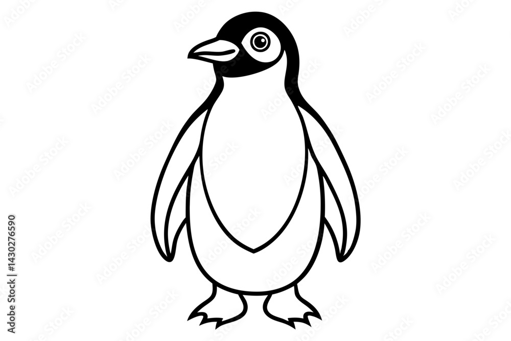 Obraz premium Rockhopper Line Art