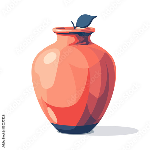 vector illustration of a vase