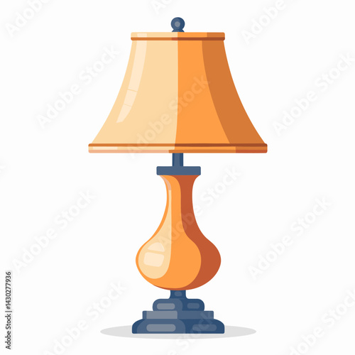 Lamp icon. Flat illustration of lamp vector icon for web design
