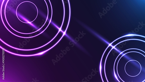 Cool Geometric Background Neon Laser Light