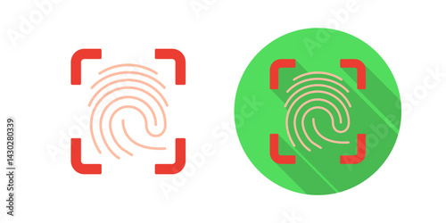 Finger Print Vector Icon