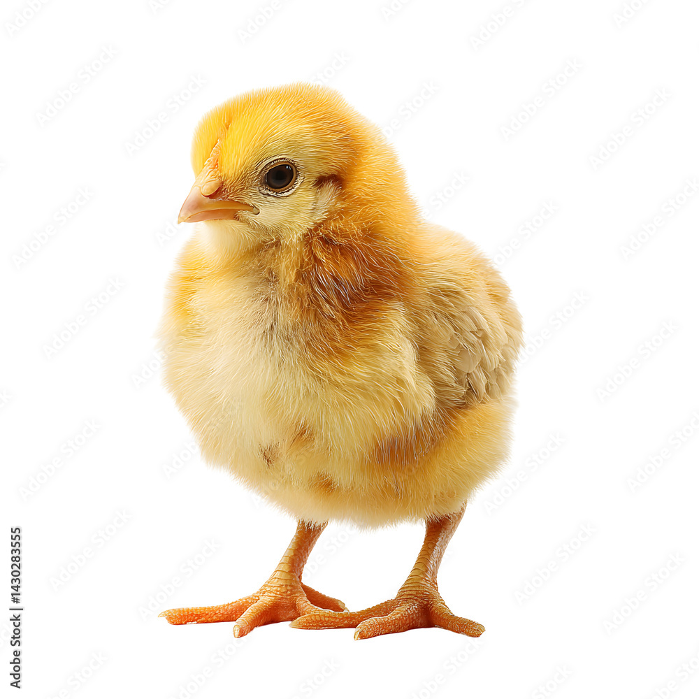 Fototapeta premium baby chicken isolated on white background
