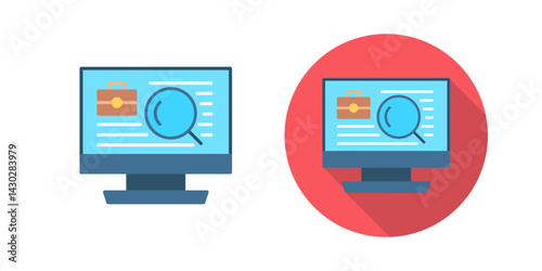 Job Search Vector Icon