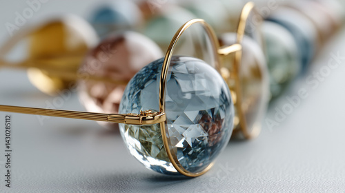 Visionary Globe: A row of e...