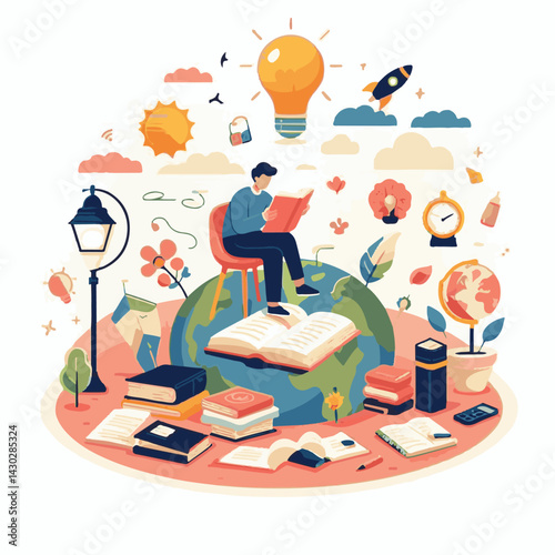 poster, illustration, literature, art, poetry, design, writer, holiday, feather, march, vector, day, quill, education, pen, poetry day, world, calligraphy, letter, poesy, poet, graphic, paper, concept