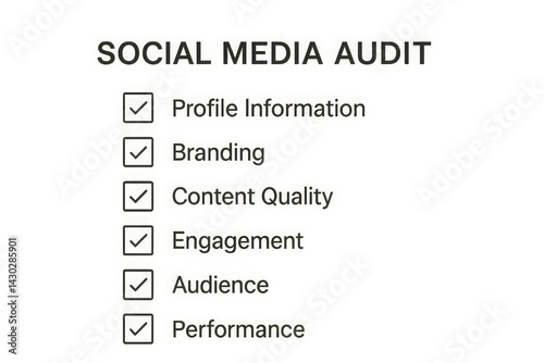 Social media audit checklist for improving profile, branding, and engagement performance