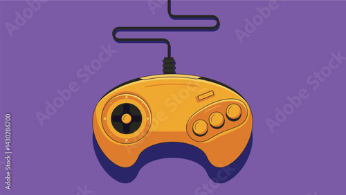 A game controller isolated with a shadow on a solid background. The controller features buttons, joysticks, and triggers, designed for gaming experiences with sleek, modern aesthetics