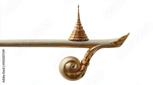 Ornate Finial: A close-up o...