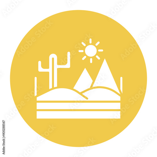 Desert Landscape Icon