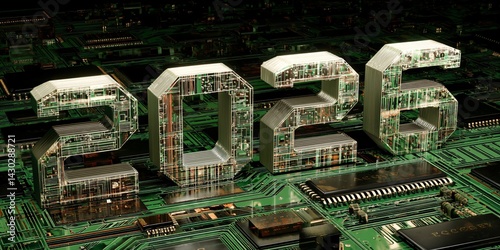 Obraz na płótnie new year 2026 digital background with futuristic circuit board structure w salonie