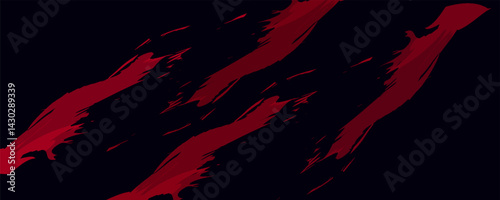 Black and red abstract grunge background red halftone style. vector ilustration