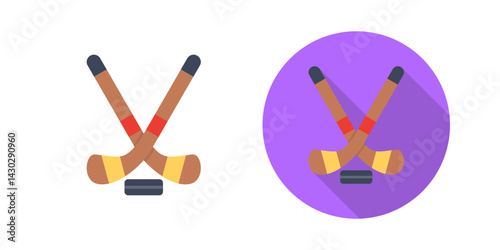 Canvas Print Ice Hockey Vector Icon
