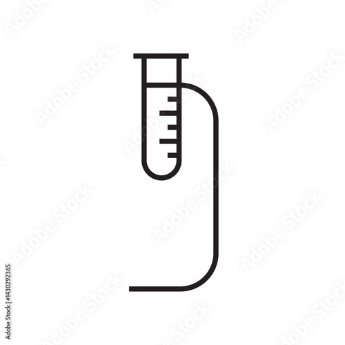 chemistry lab equipment icon editable outline stroke vector eps