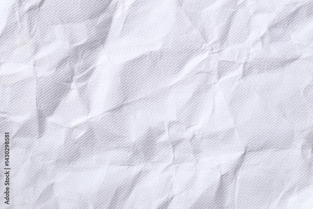 Crumpled white paper texture background for design in your work backdrop concept.
