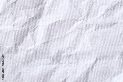 Obraz na płótnie Crumpled white paper texture background for design in your work backdrop concept. w salonie