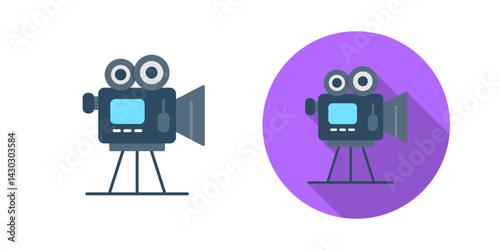 Movie camera Vector Icon