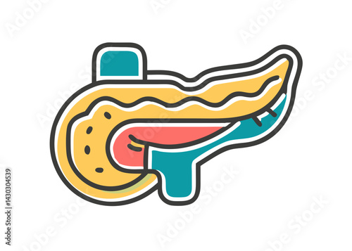  Icons of organs. pancreas