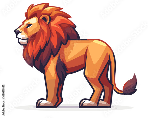 vector illustration of a lion