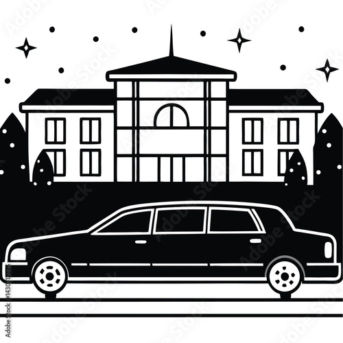 vintage car silhouette