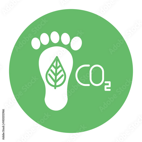 Carbon Footprint Icon