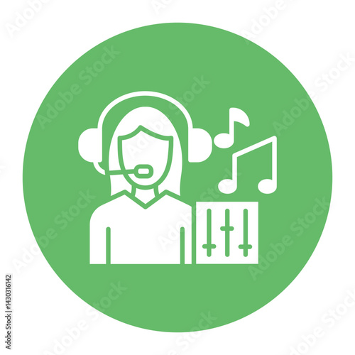 Sound Engineer Female Icon