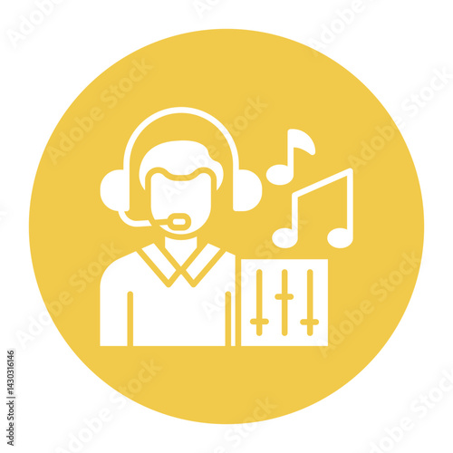 Sound Engineer Male Icon