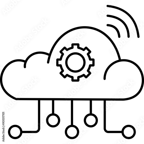 Cloud Computing  SVG Icon