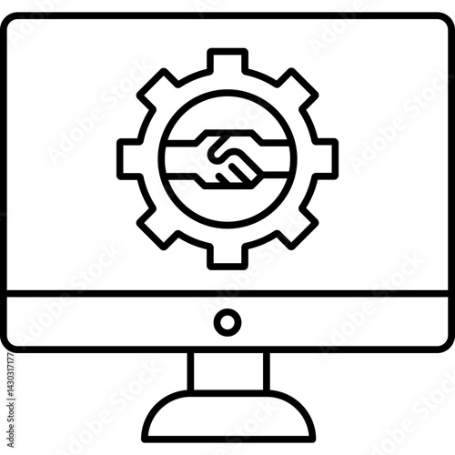 Customer Relationship Management   SVG Icon