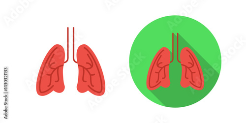 Lungs Vector Icon
