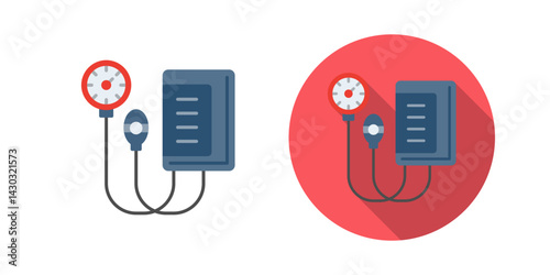 Blood Pressure Gauge Vector Icon