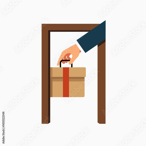 hand opening gift box with red ribbon