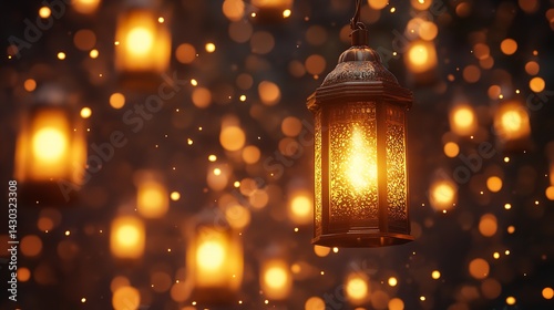 Elegant Arabic Calligraphy and Decorative Patterns for Eid al-Adha Greetings