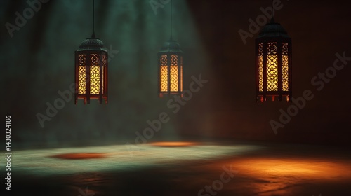 Elegant Arabic Calligraphy and Decorative Patterns for Eid al-Adha Greetings