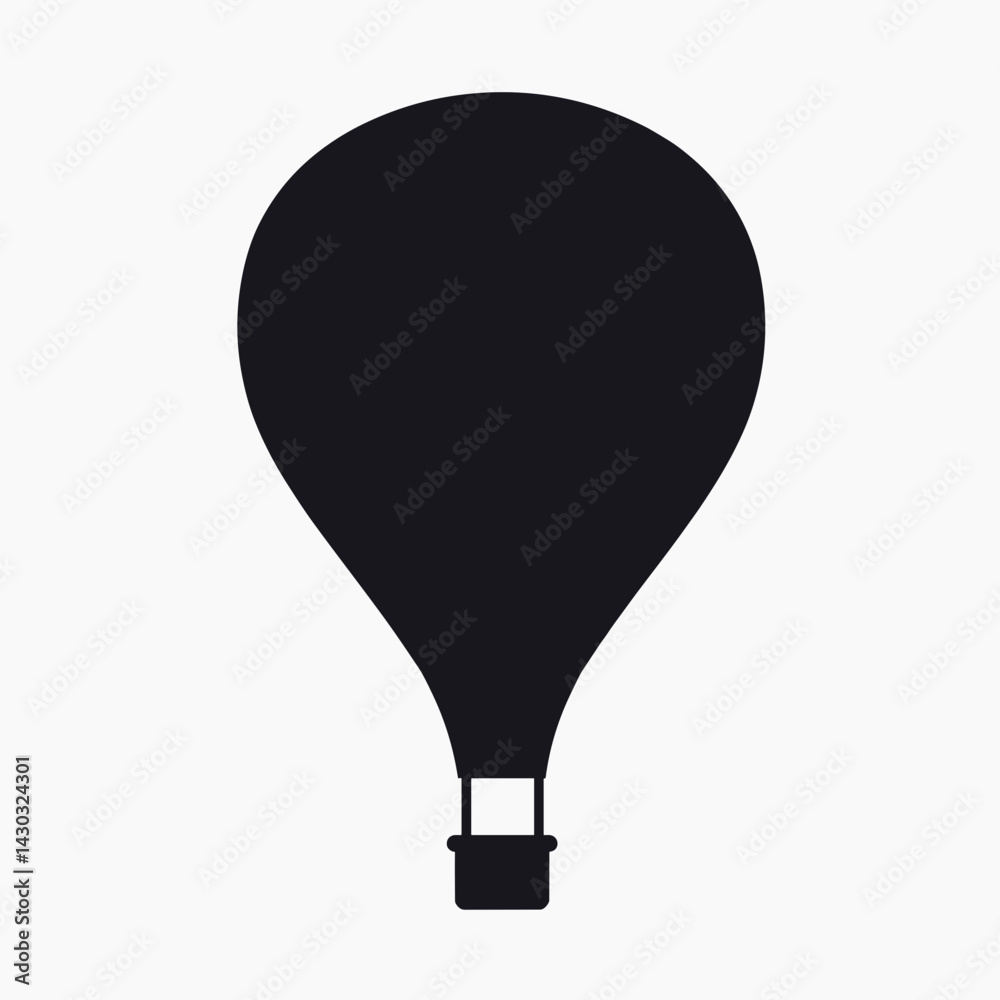 balloon icon with black and white color scheme balloon icon with black and white color scheme